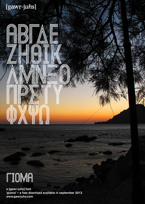 Gioma Typeface Poster