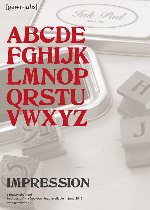 Impression Typeface Poster